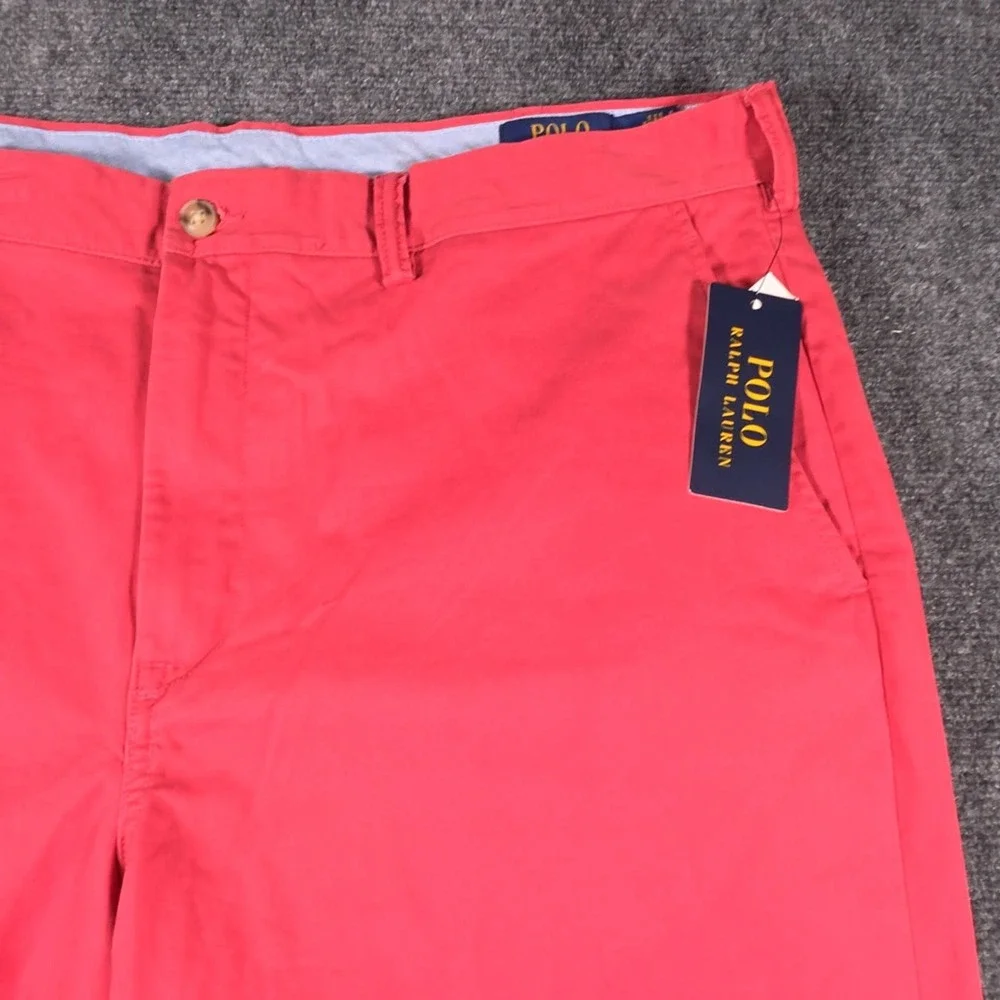 NWD Polo Ralph Lauren Chino Mens 38x30 Nantucket Red Stretch Straight Fit READ